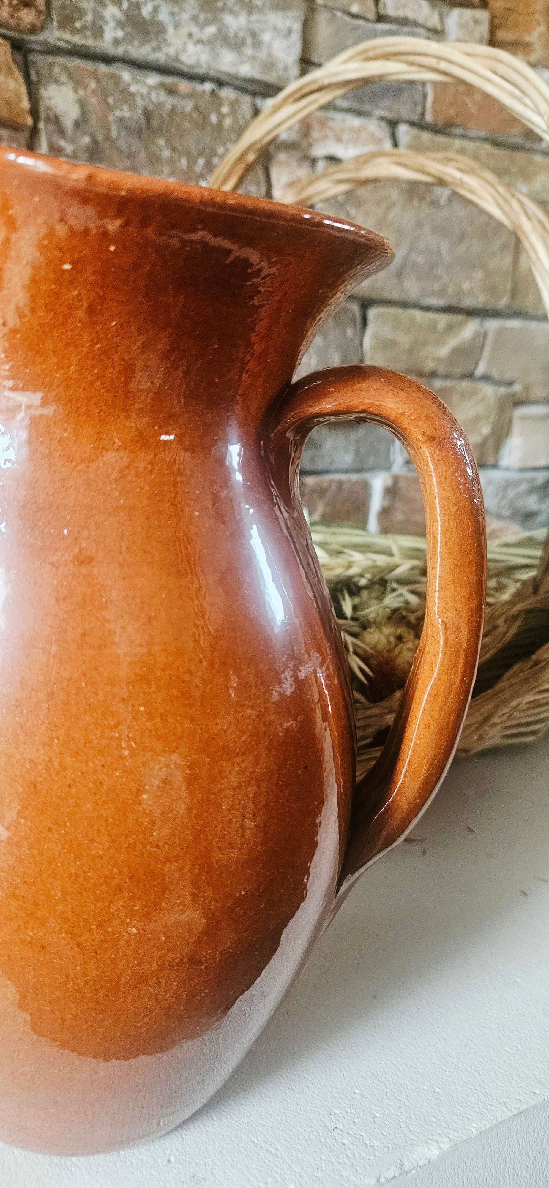 Pichet en grès vernissé CARAMEL