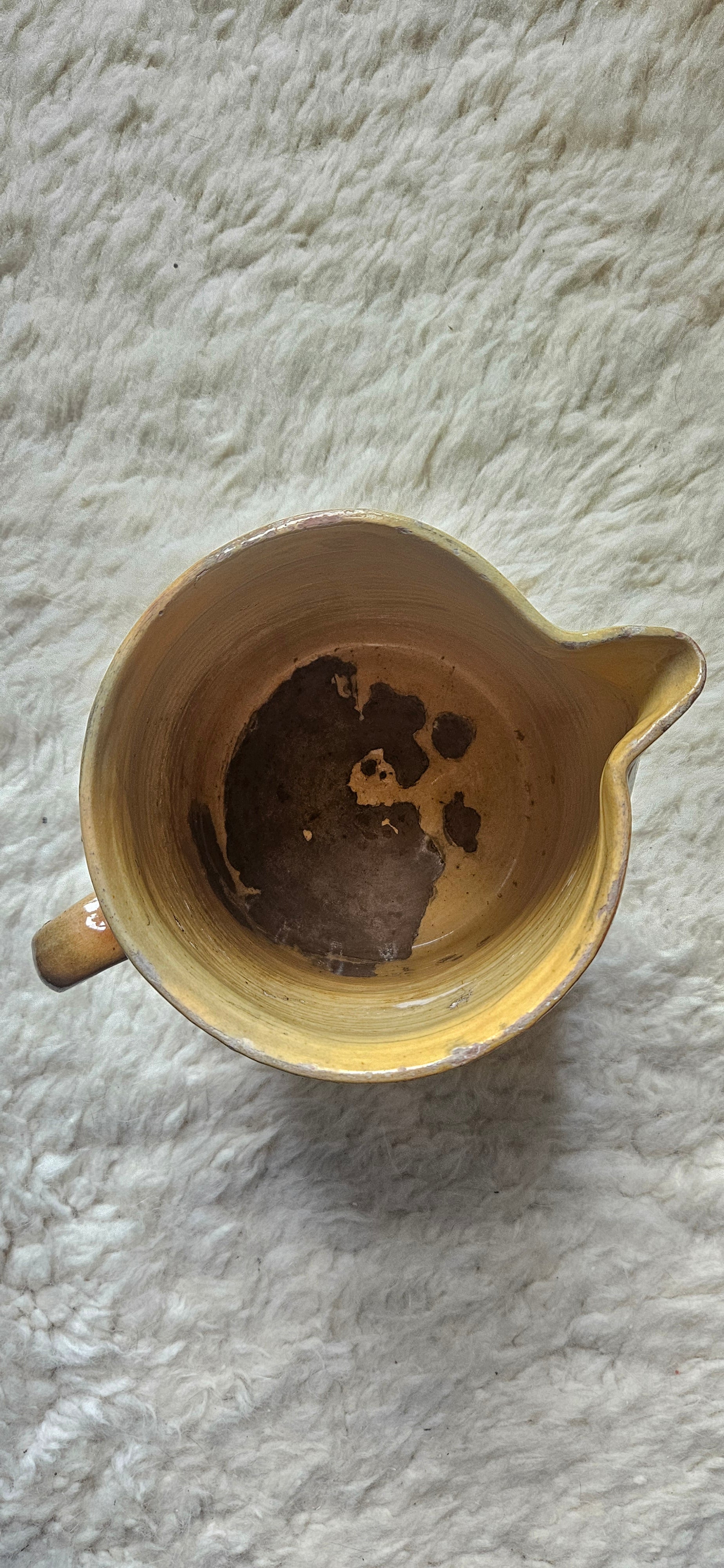 Pot rustique en grès émaillé brun BASILE