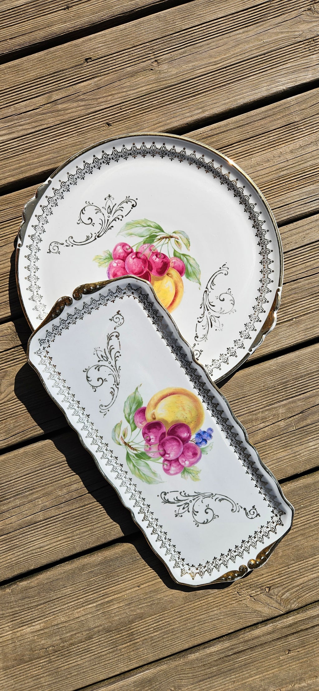 Duo de plats en faïence