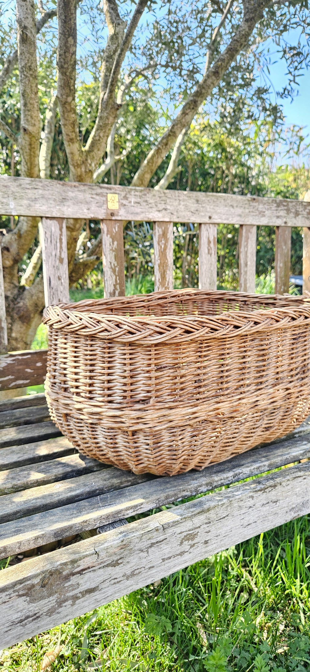 Panier en osier vintage - ELISE