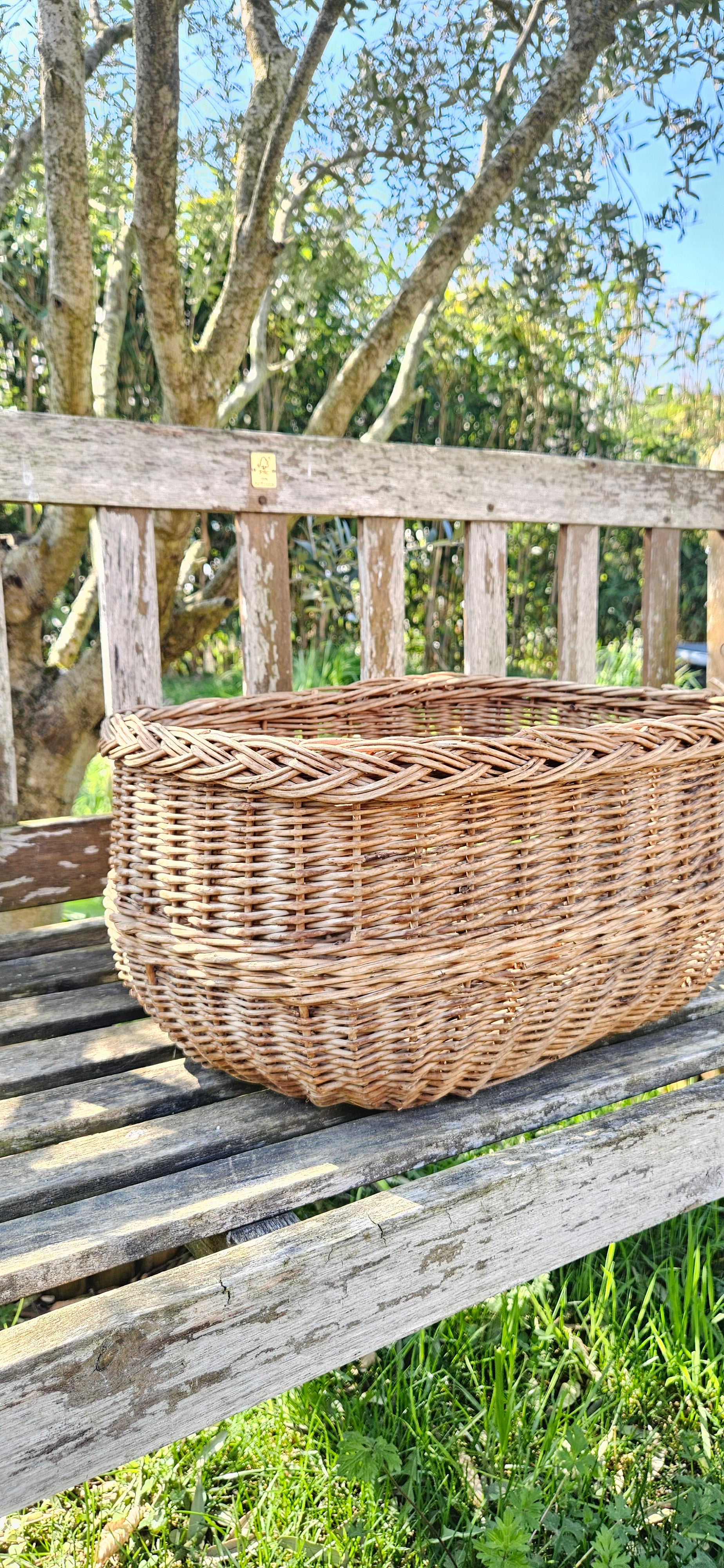 Panier en osier vintage - ELISE