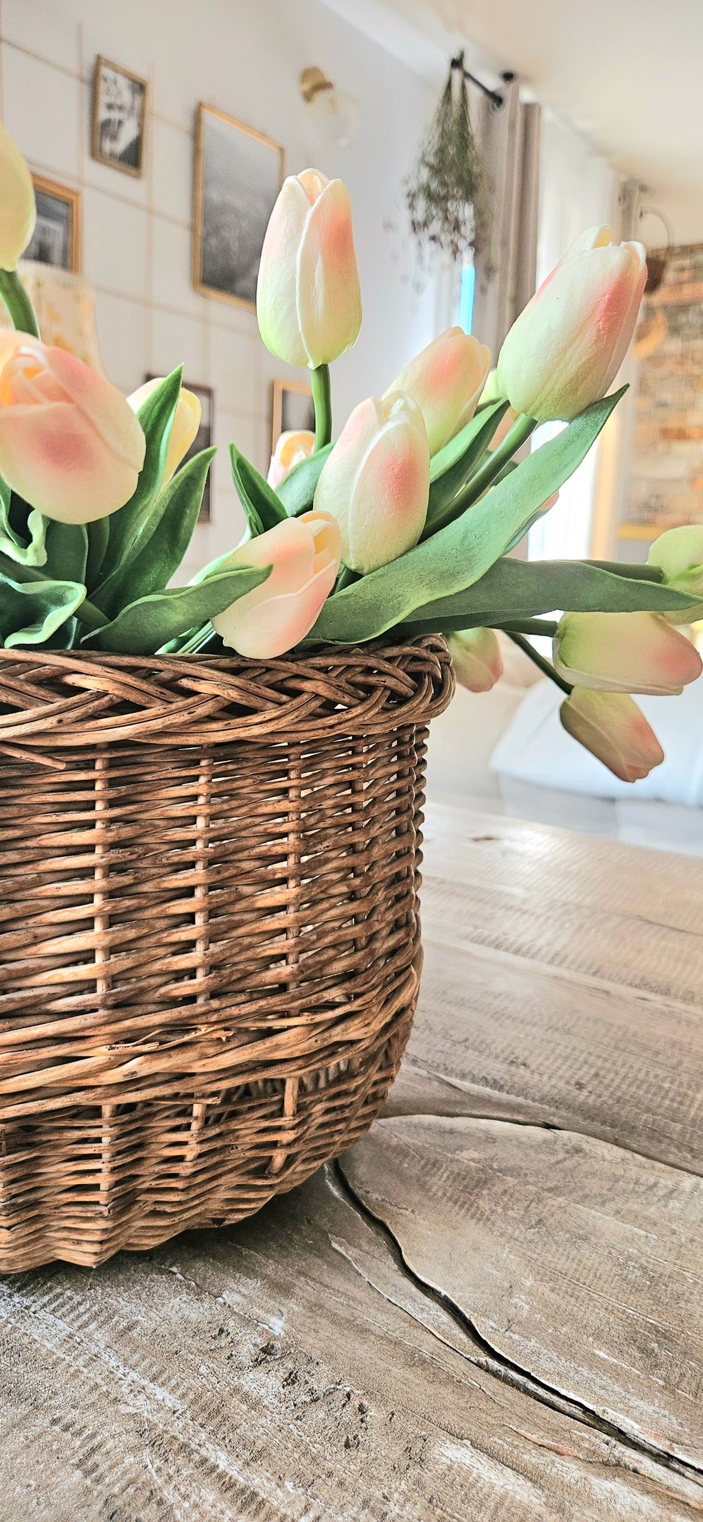 Panier en osier vintage - ELISE
