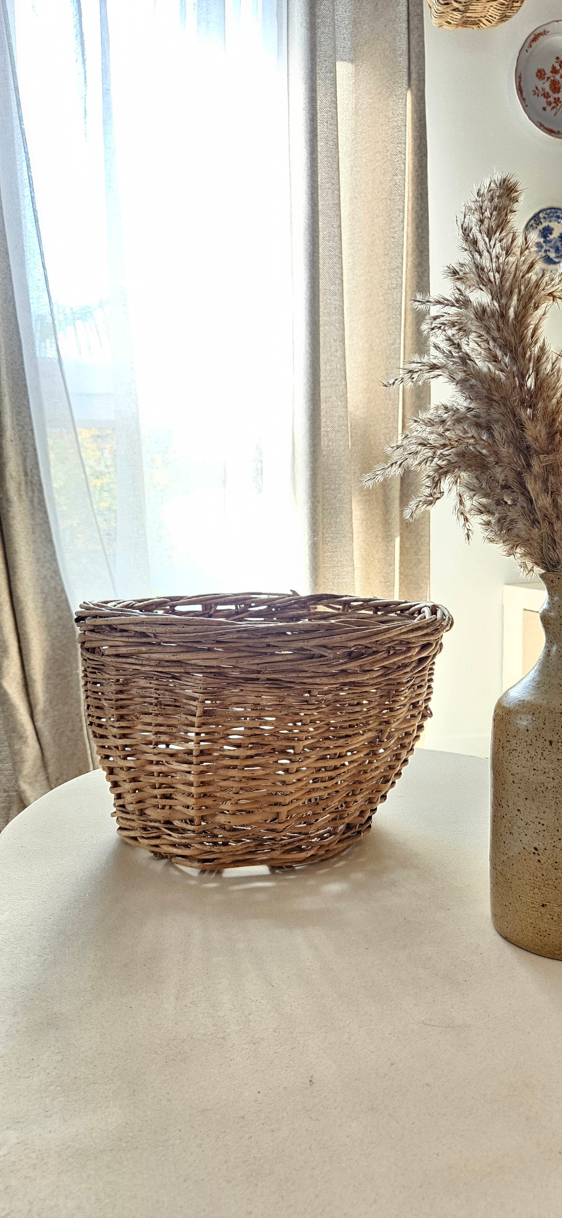 Panier en osier vintage - CAMILLE