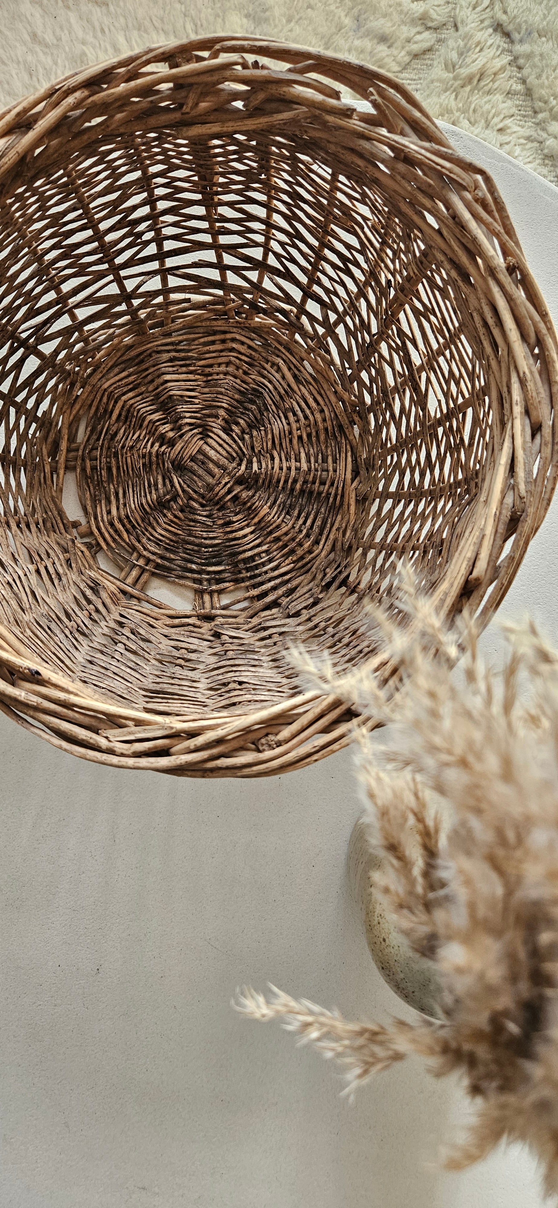 Panier en osier vintage - CAMILLE