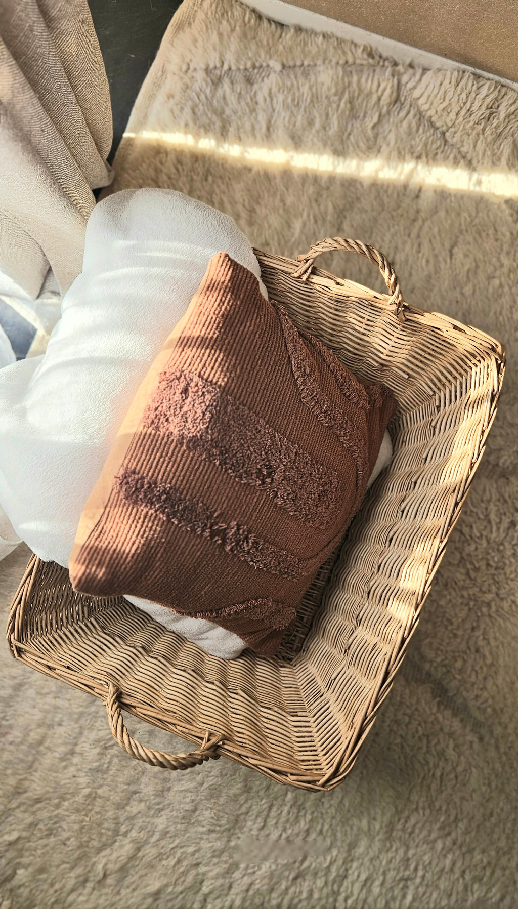 Très grand panier osier - AGATHE