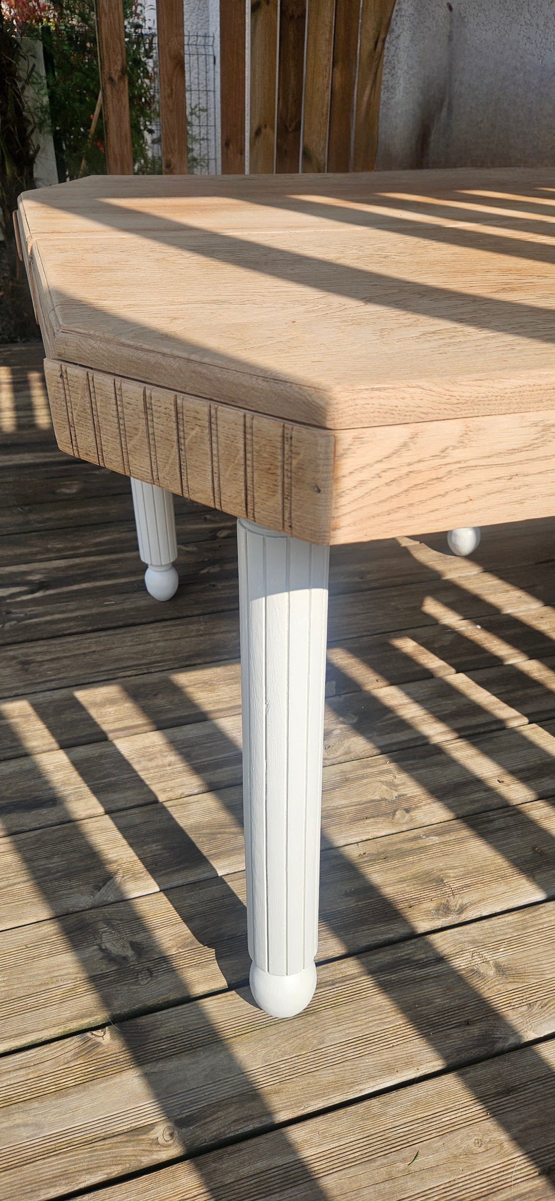Table en chêne rénovée - AMELIA