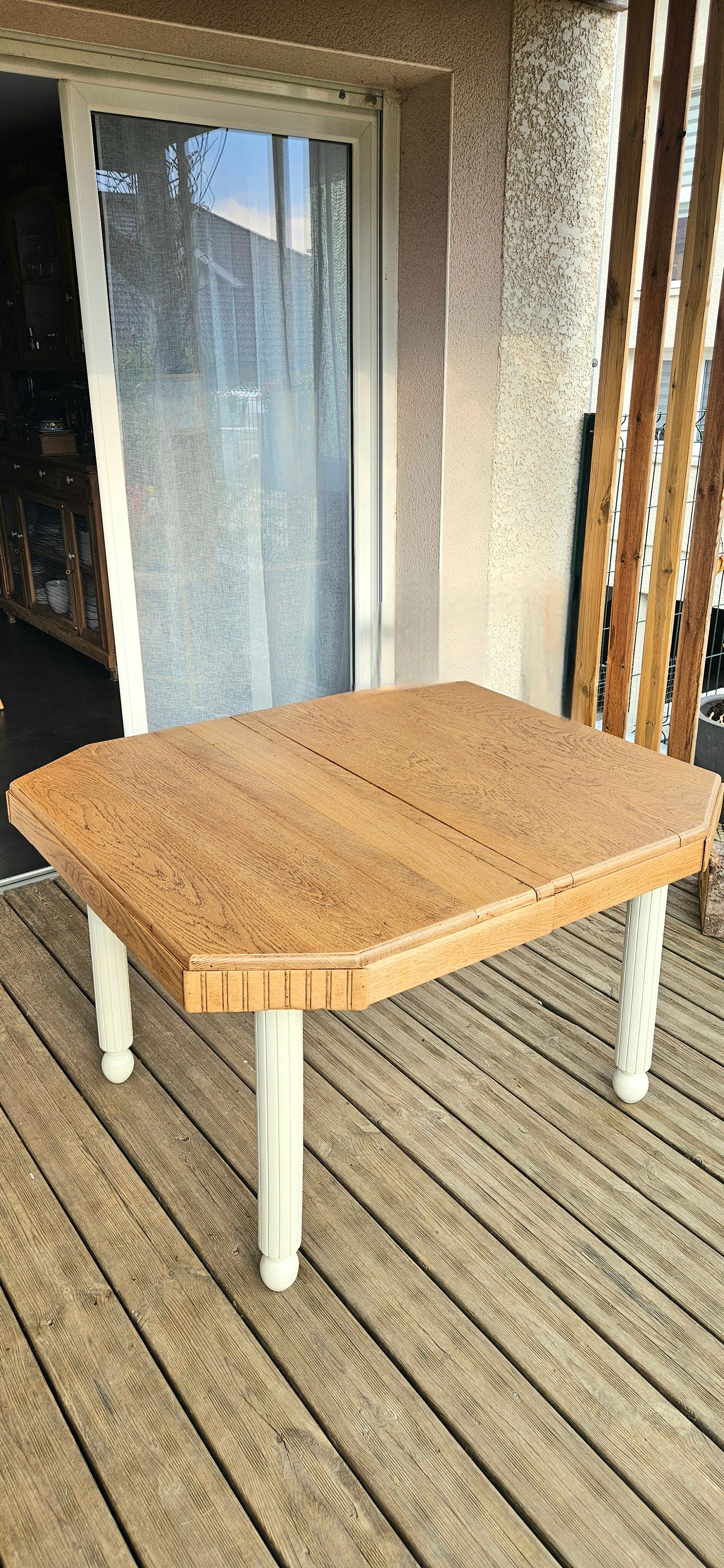 Table en chêne rénovée - AMELIA