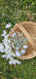Panier ancien en osier – anse haute – ROSALIE