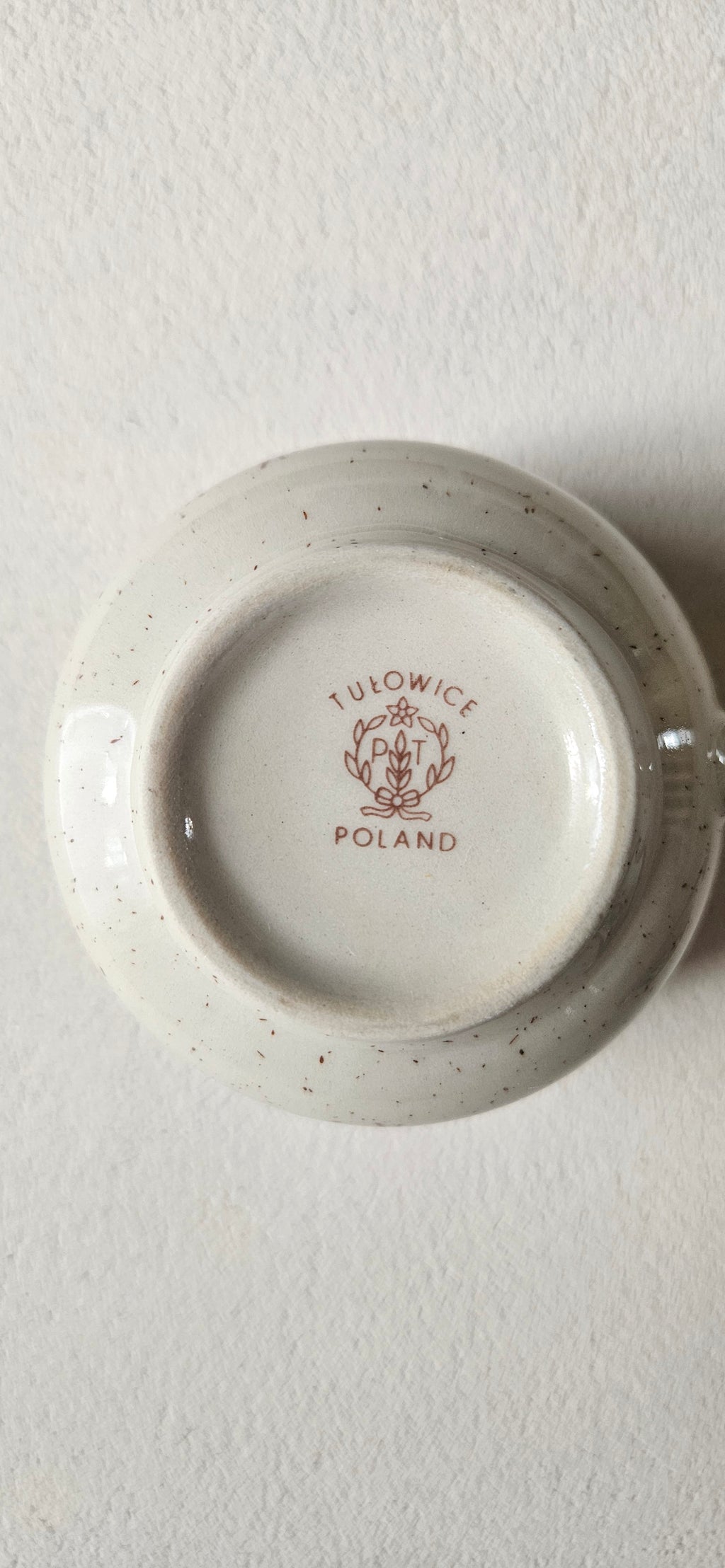 Lot de 5 tasses vintage en grès – Pologne (Tułowice)