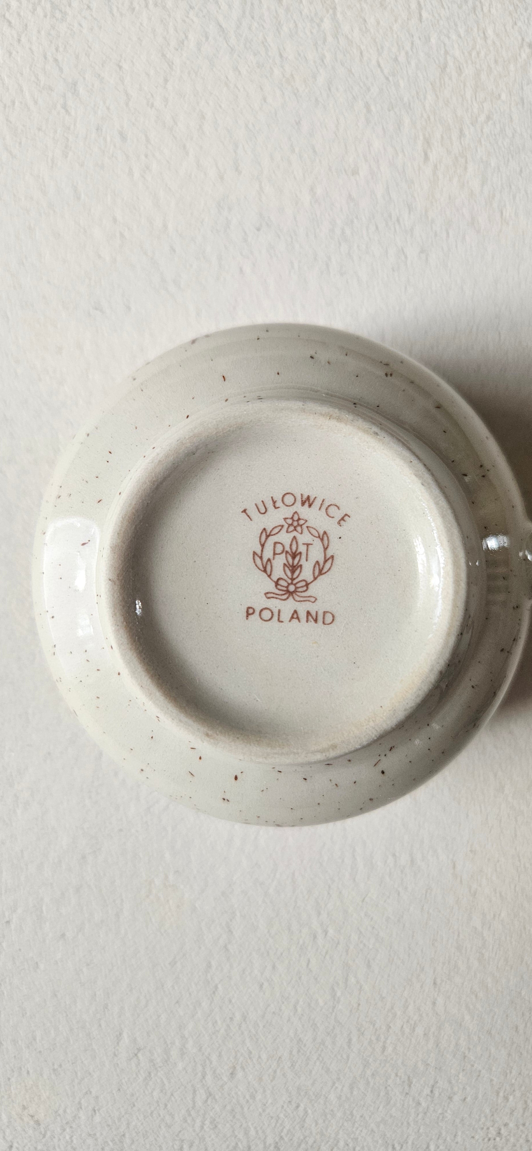Lot de 5 tasses vintage en grès – Pologne (Tułowice)