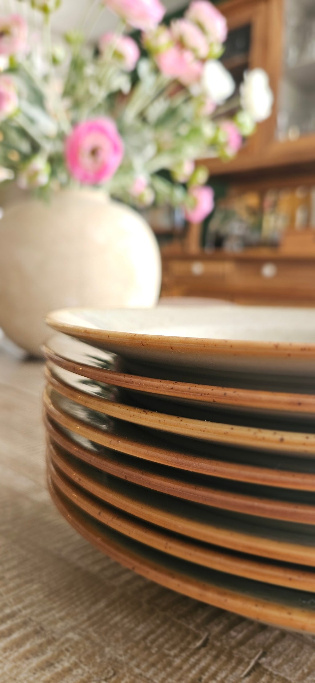 Lot de 8 assiettes creuses vintage Tułowice