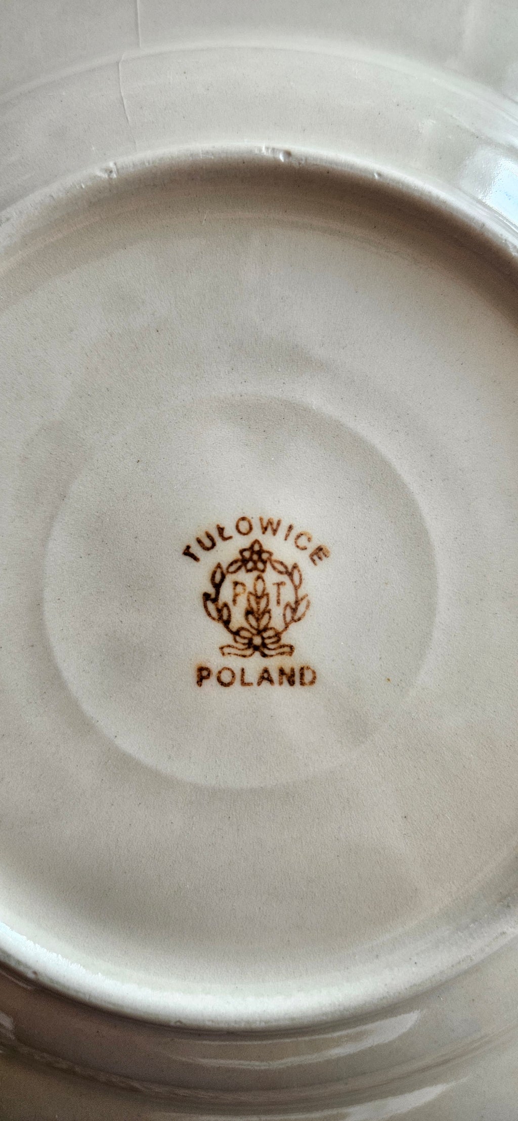 Lot de 8 assiettes creuses vintage Tułowice