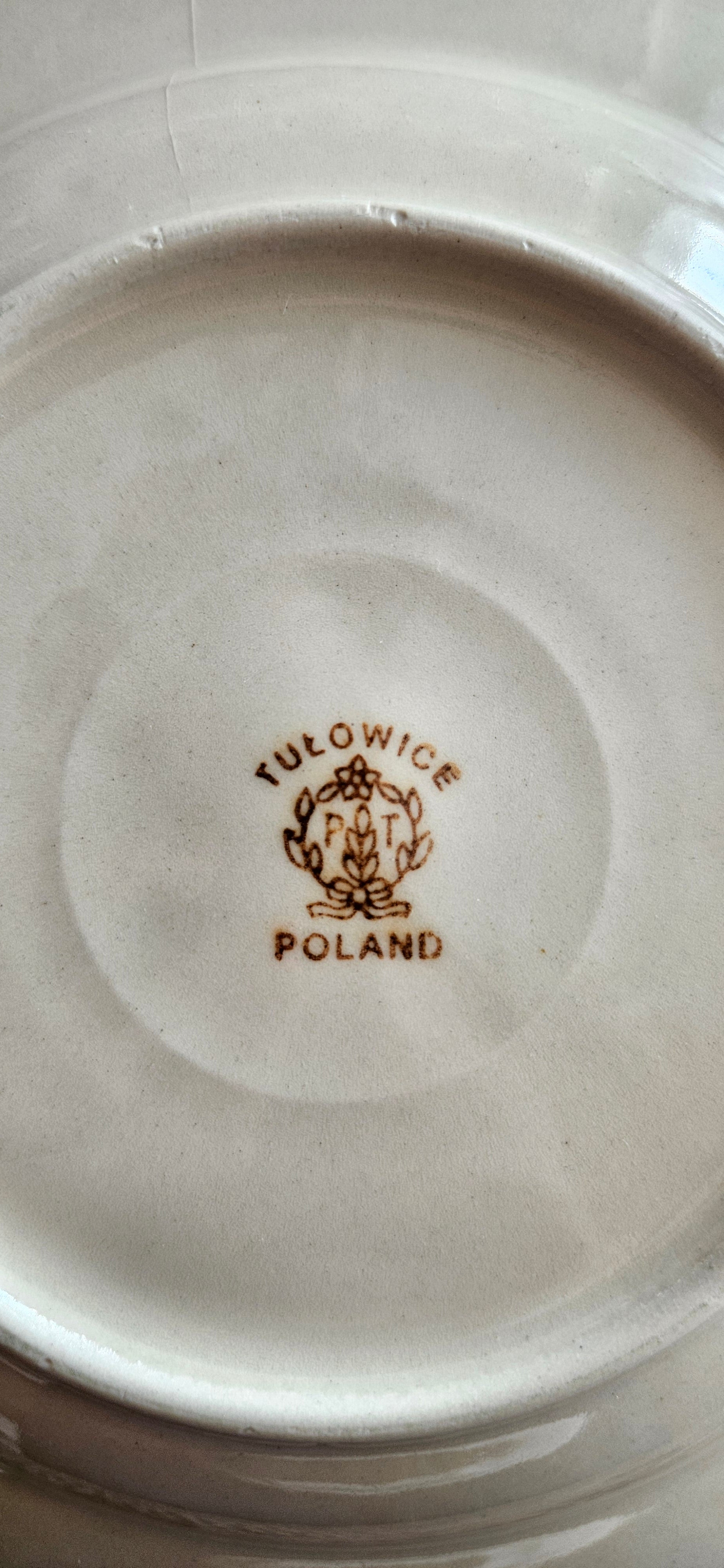 Lot de 8 assiettes creuses vintage Tułowice