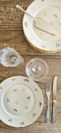 Lot de 8 assiettes anciennes en porcelaine française