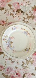 Assiette à dessert : porcelaine vintage fleurie – à l’unité