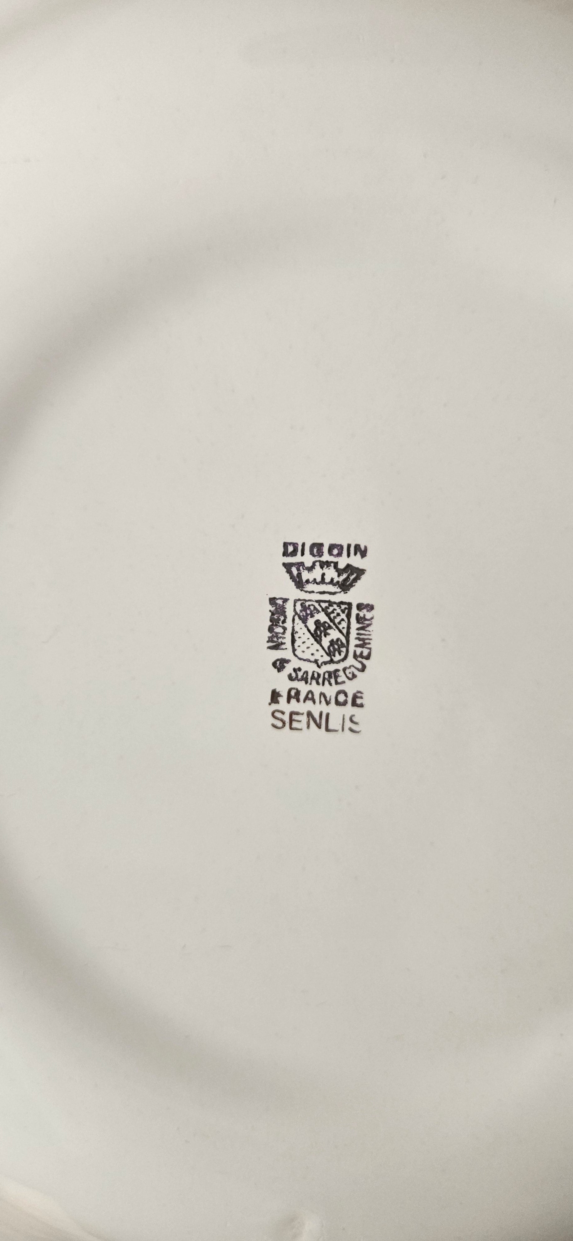Assiette creuse vintage Digoin Sarreguemines