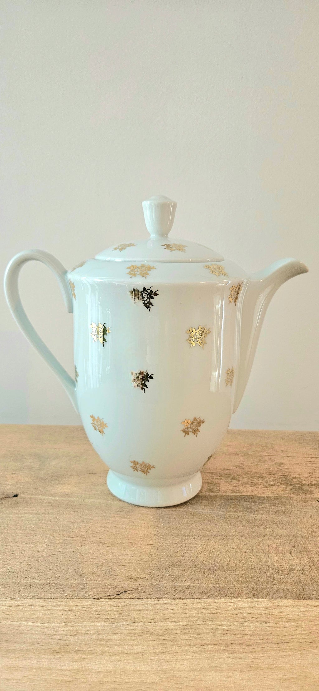 Service à café vintage Limoges doré Marcel Chaufriasse – théière cafetière tasses porcelaine française