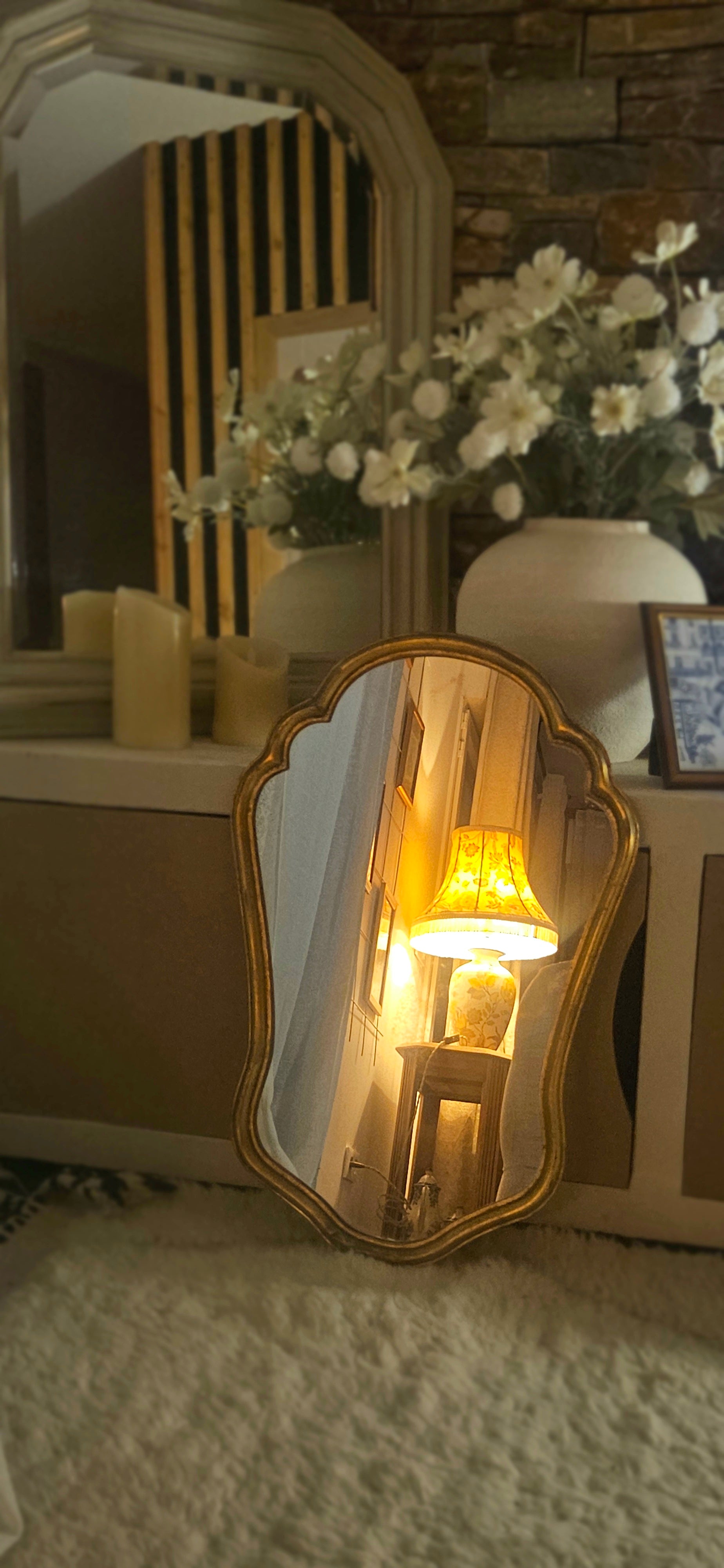 Miroir ancien style baroque