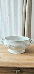 Soupière vintage Limoges Union Limousine – porcelaine française fleurie