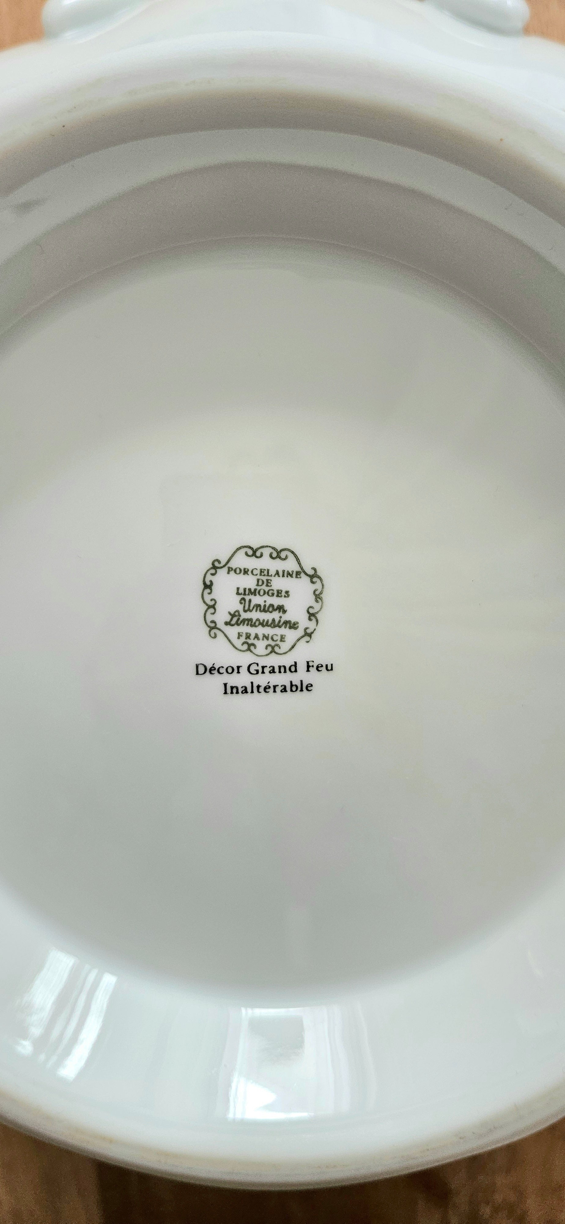 Soupière vintage Limoges Union Limousine – porcelaine française fleurie