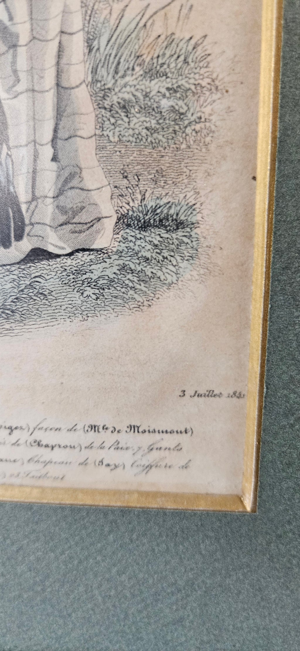 Charmante paire de gravures de mode françaises anciennes