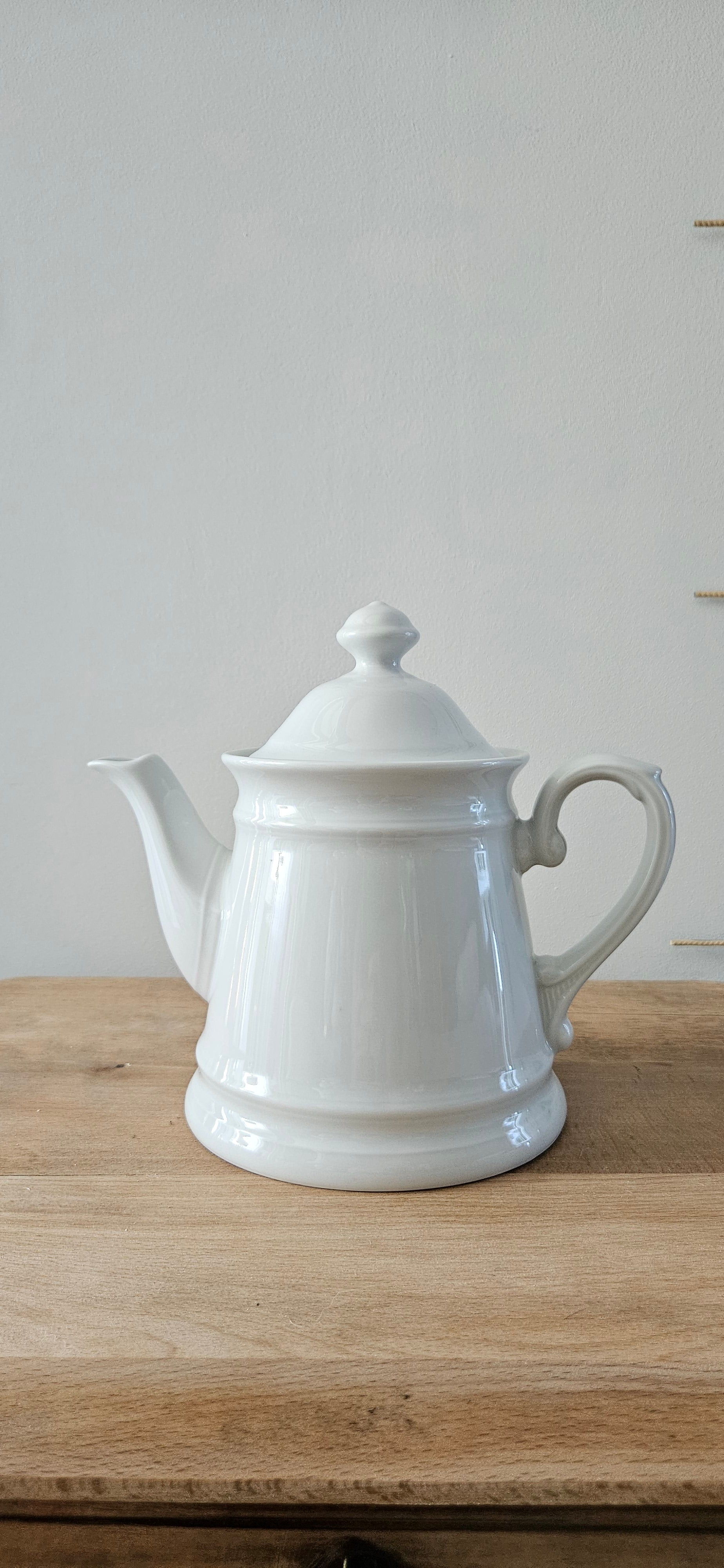 Cafetière ancienne Winterling Bavaria blanche – Porcelaine allemande vintage 1L