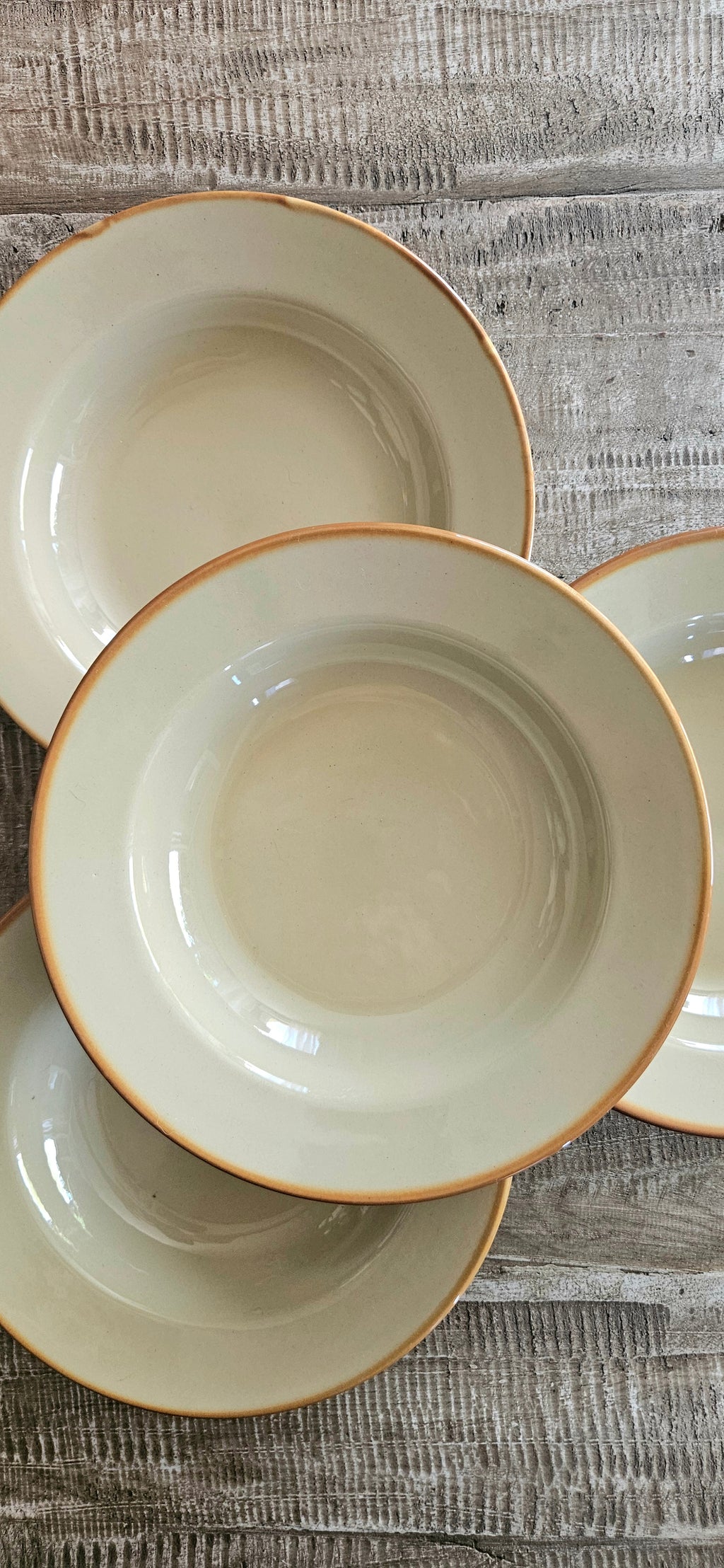 Lot 4 assiettes creuses vintage Tulowice