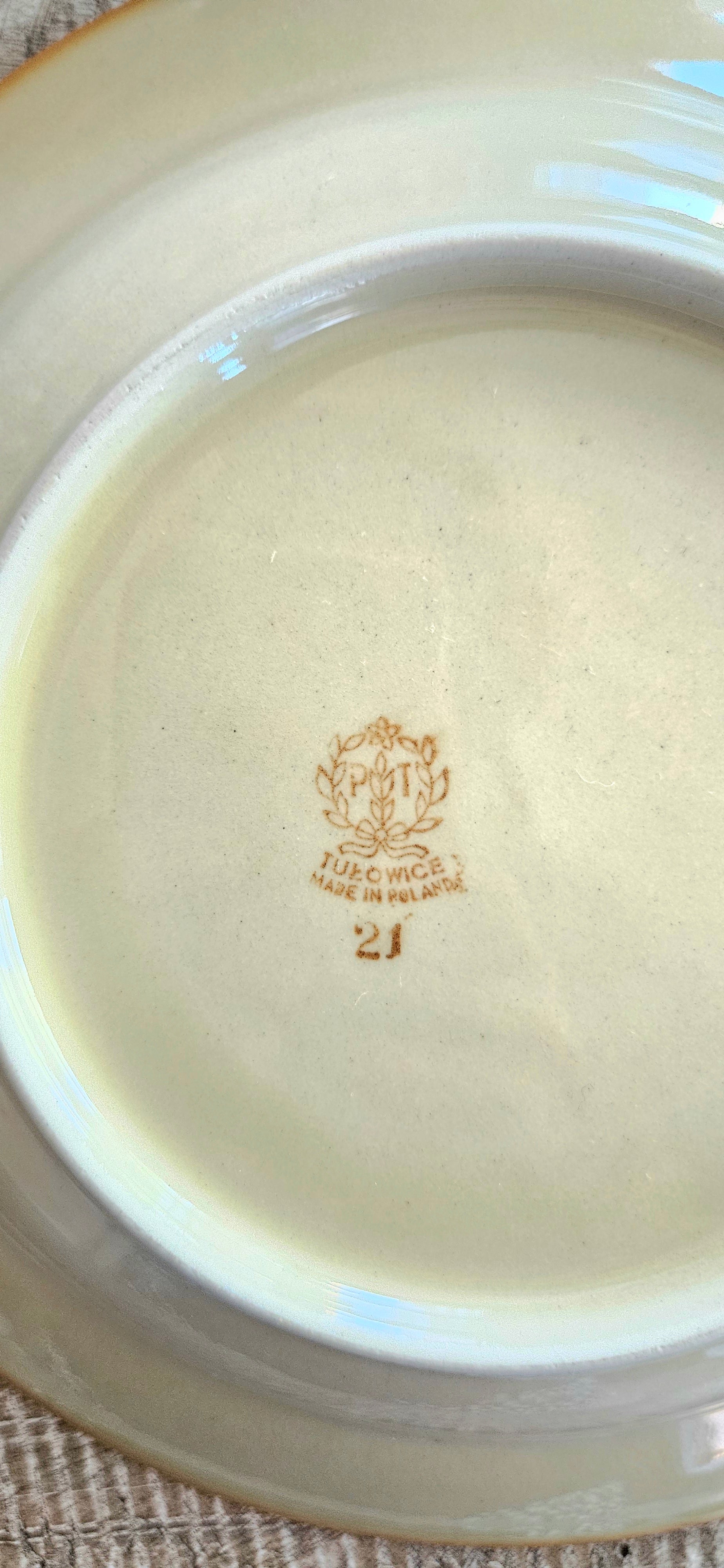 Lot 4 assiettes creuses vintage Tulowice