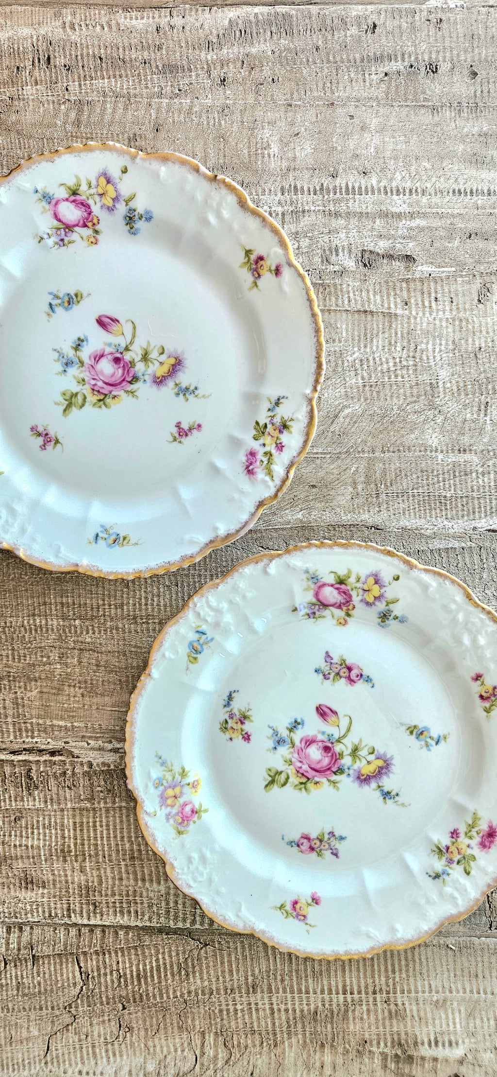 Duo compotiers anciens - porcelaine début 20ème