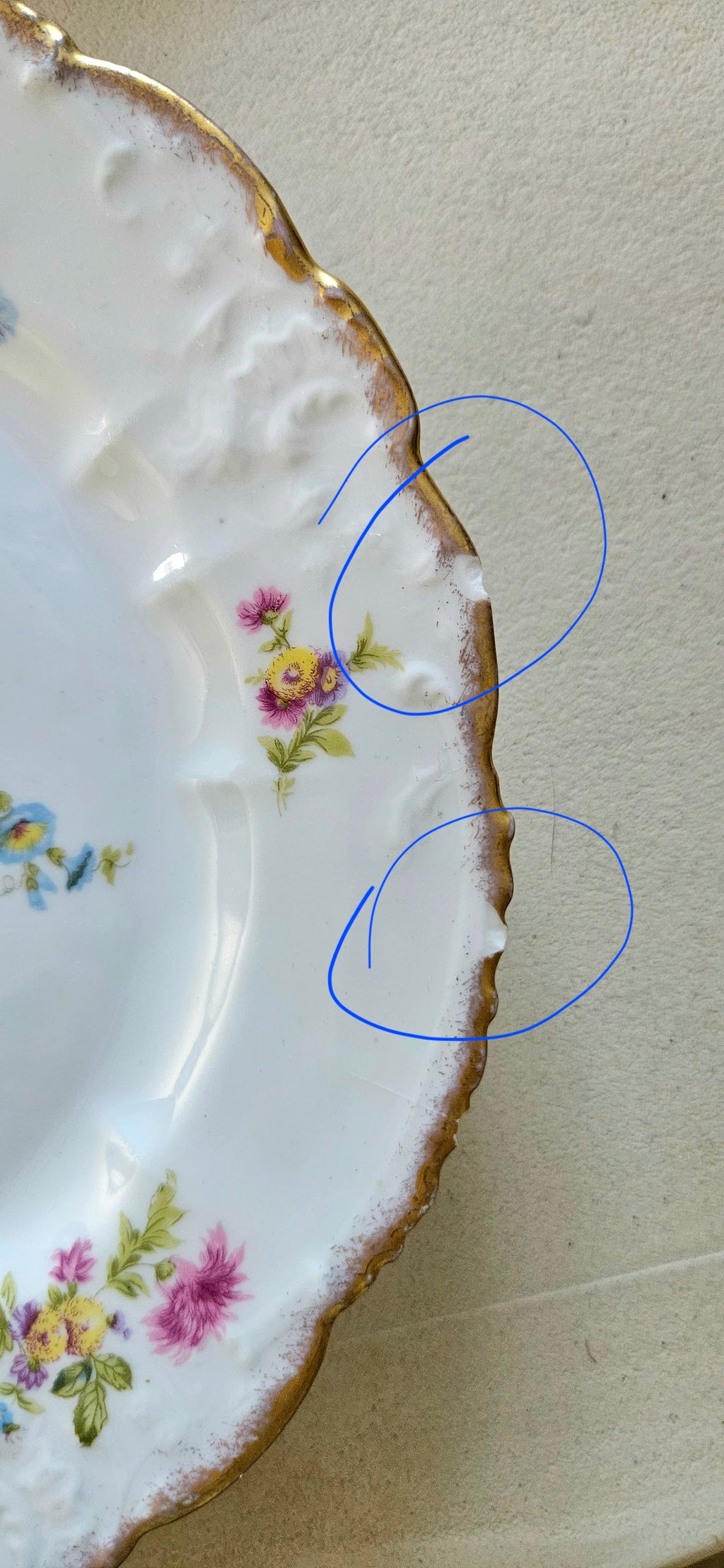 Duo compotiers anciens - porcelaine début 20ème
