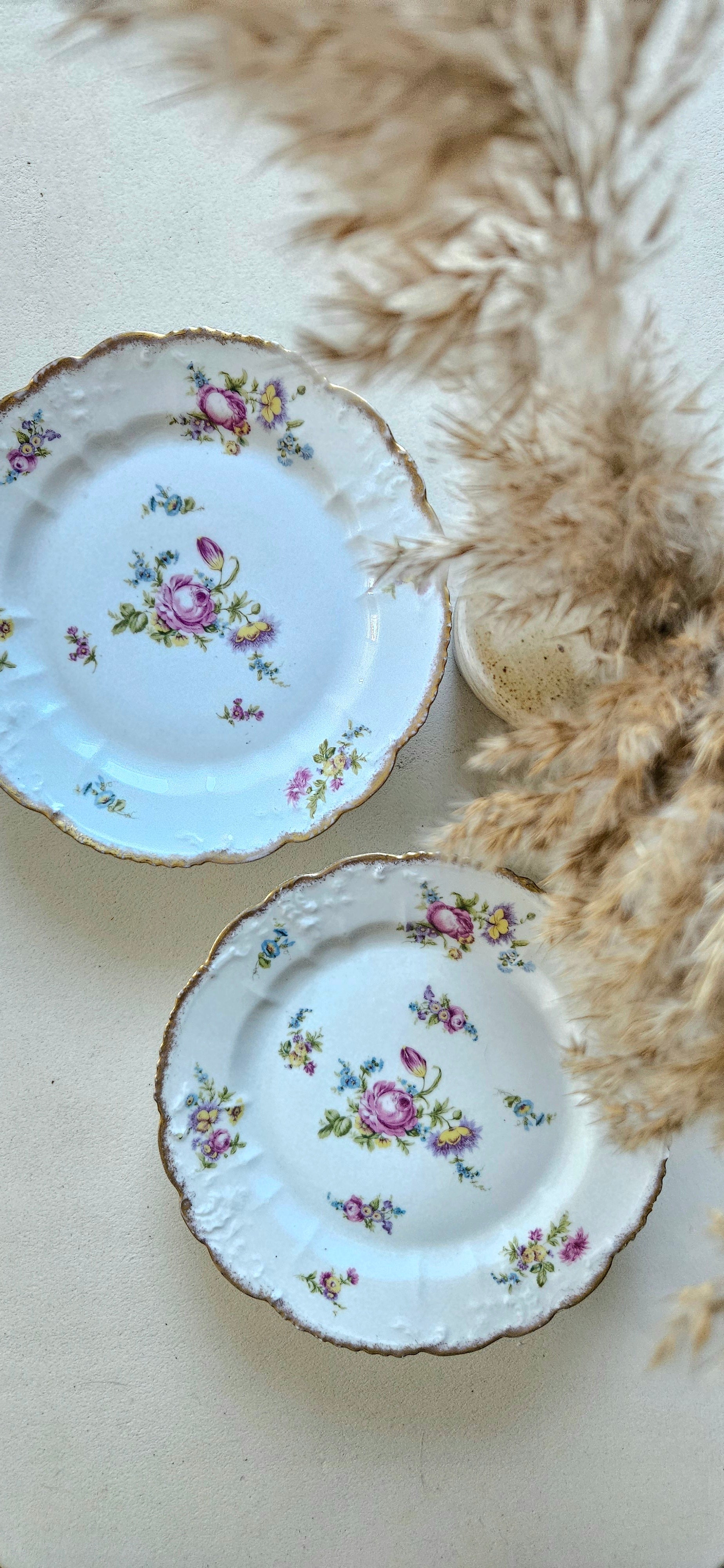 Duo compotiers anciens - porcelaine début 20ème