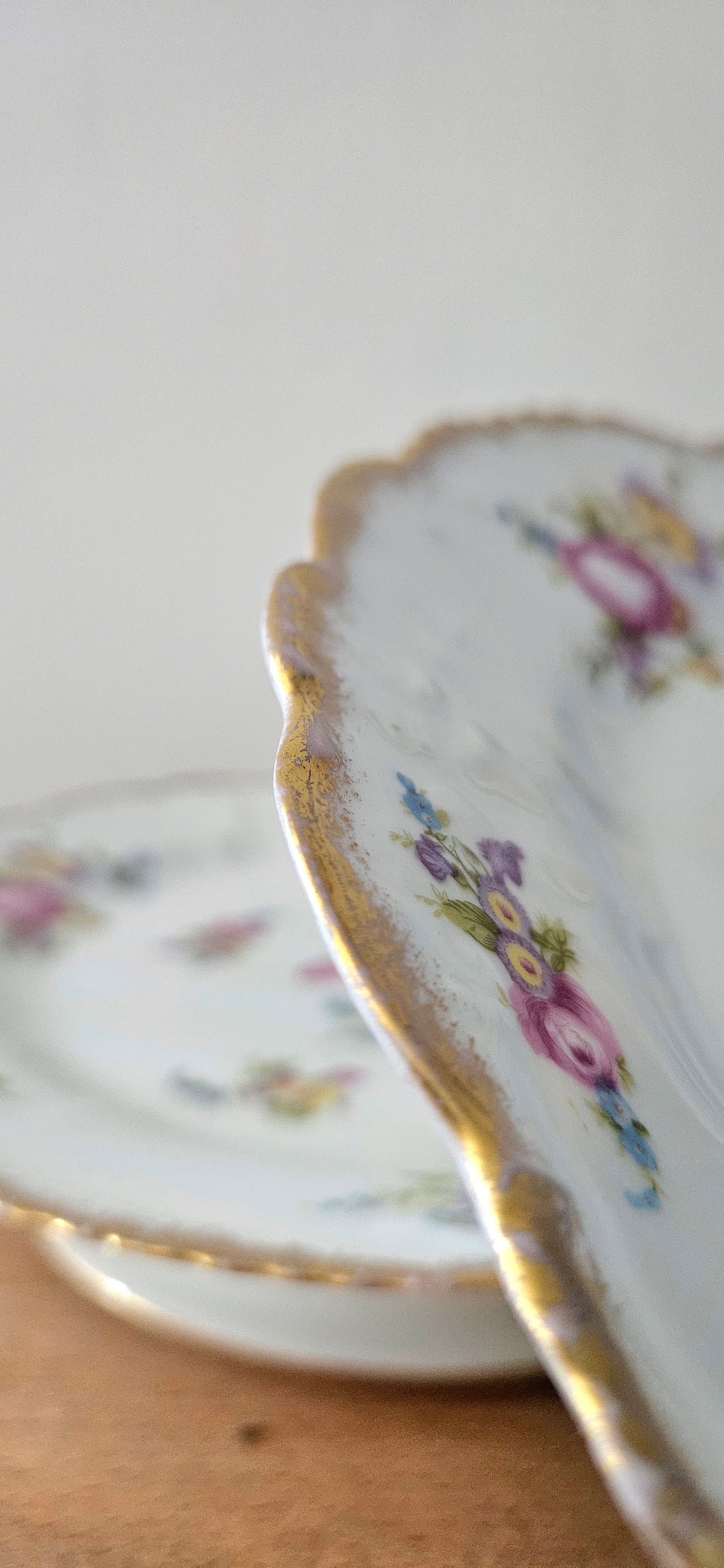 Duo compotiers anciens - porcelaine début 20ème