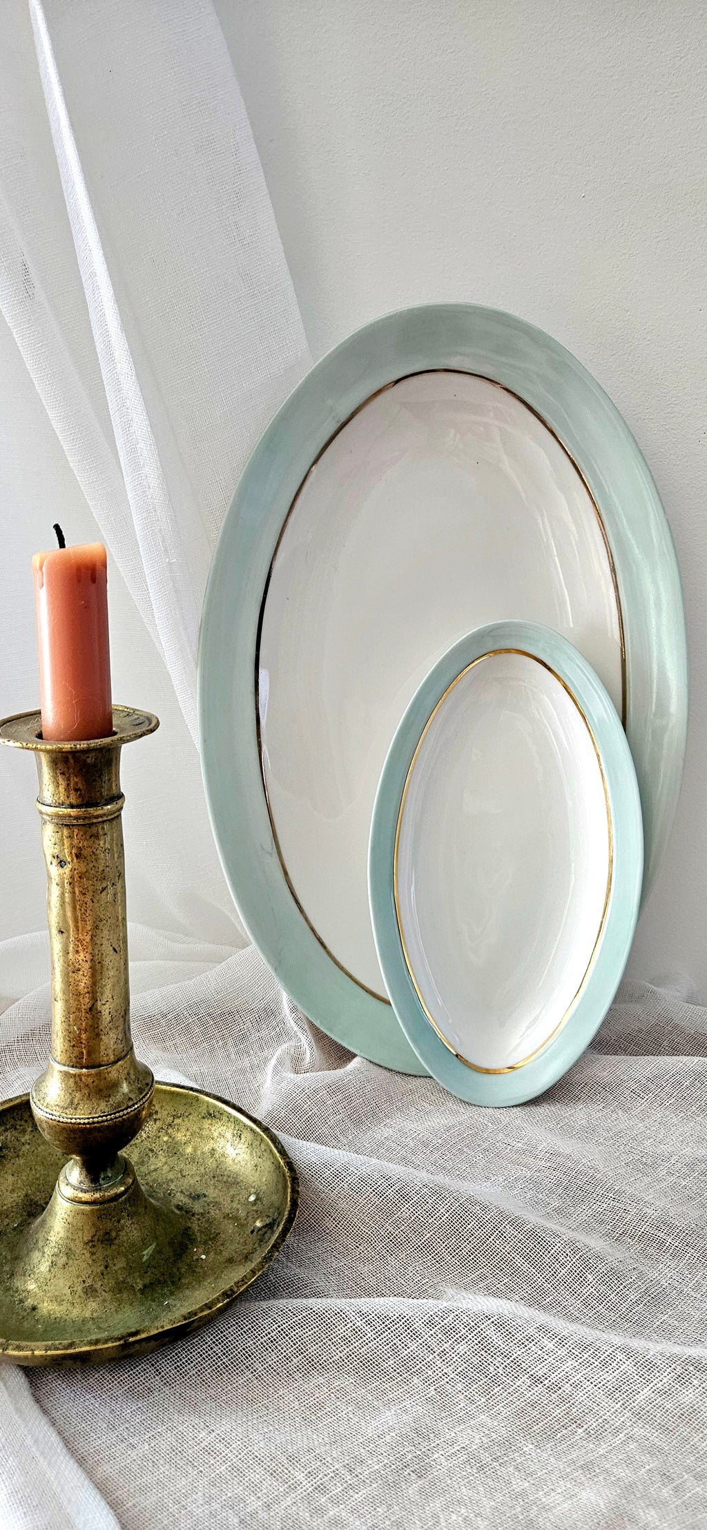 Duo de plats de service ovales Poral Limoges