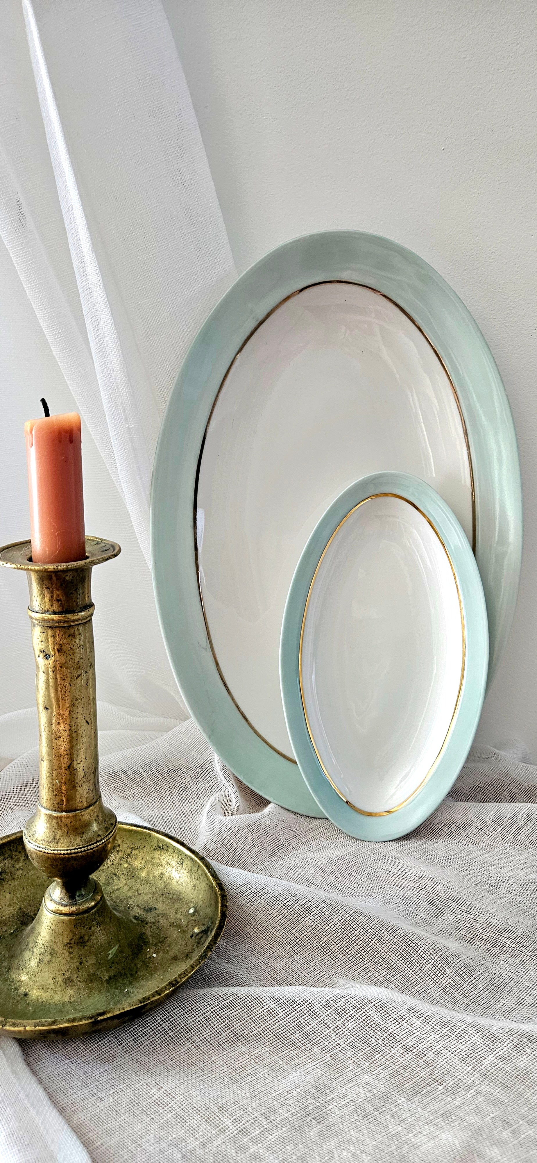 Duo de plats de service ovales Poral Limoges