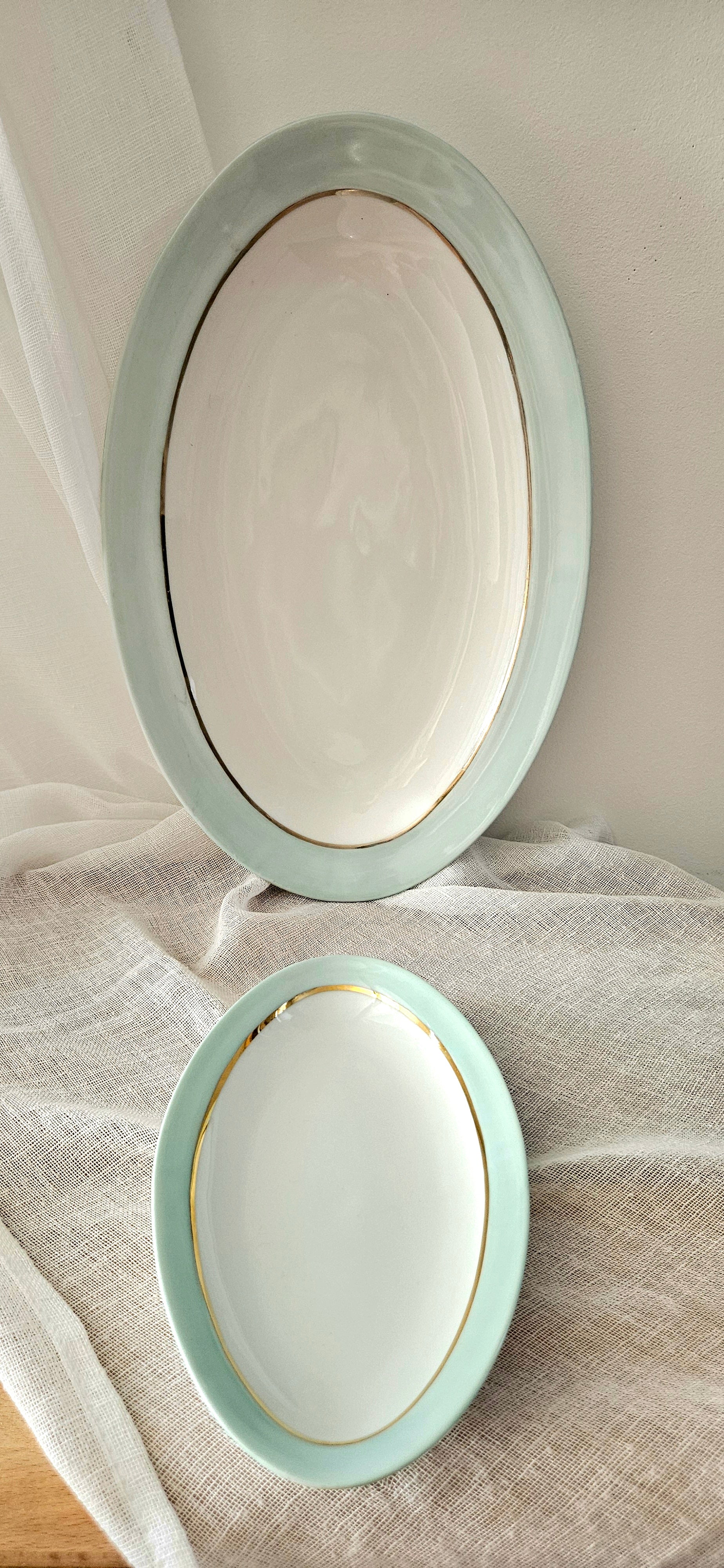 Duo de plats de service ovales Poral Limoges