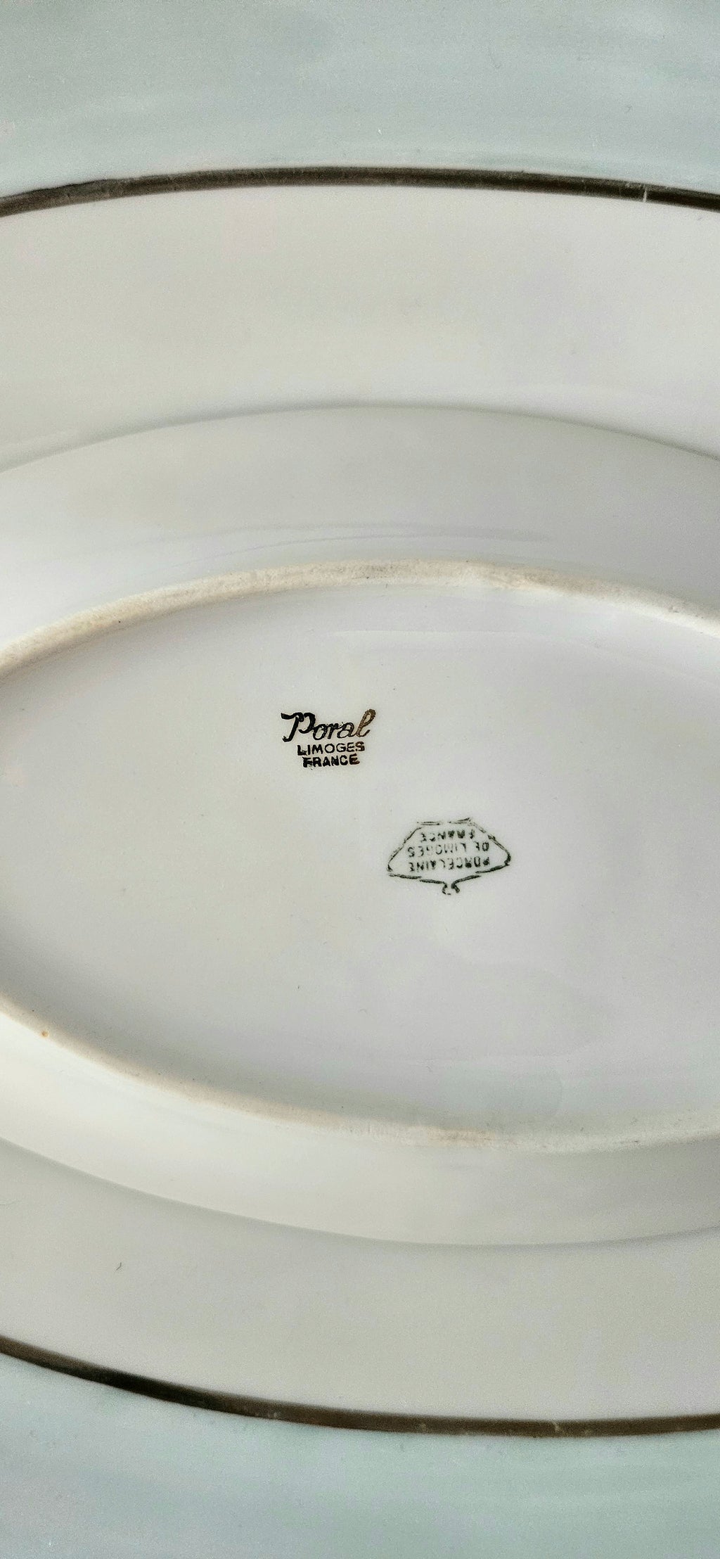 Duo de plats de service ovales Poral Limoges