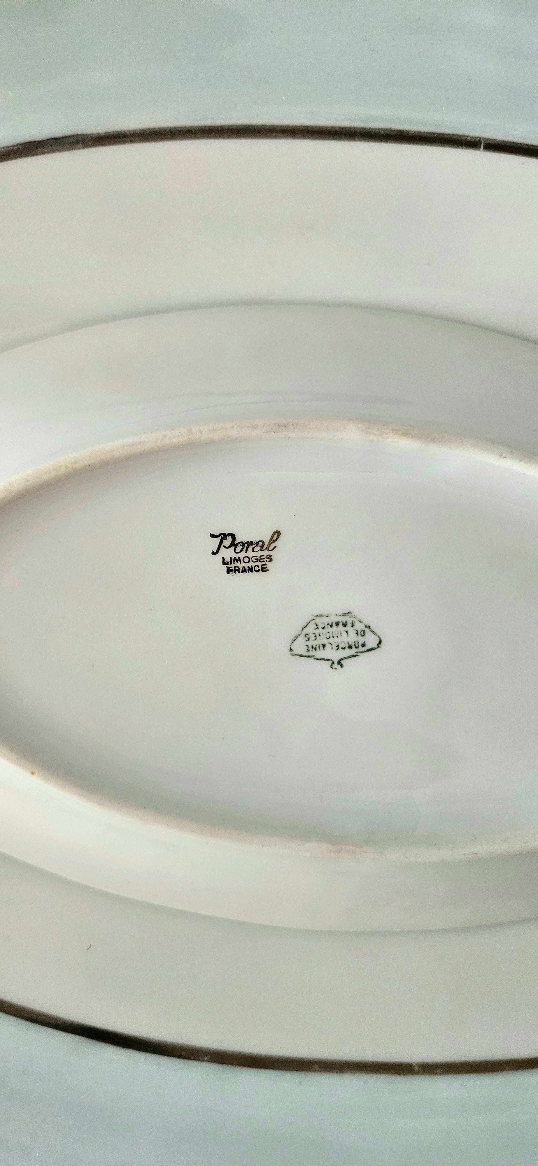 Duo de plats de service ovales Poral Limoges