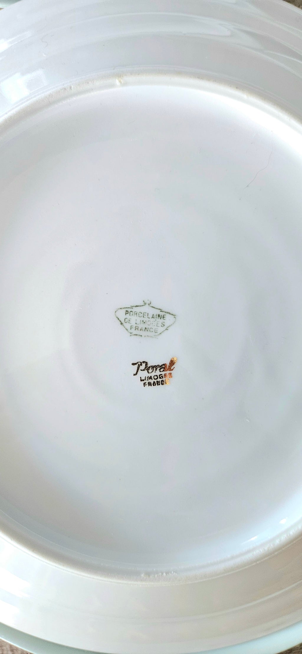 Assiette creuse 23.5 cm Poral Limoges
