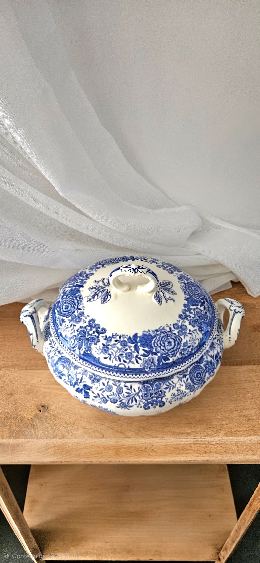Soupière ancienne Villeroy & Boch Burgenland – Porcelaine allemande bleue