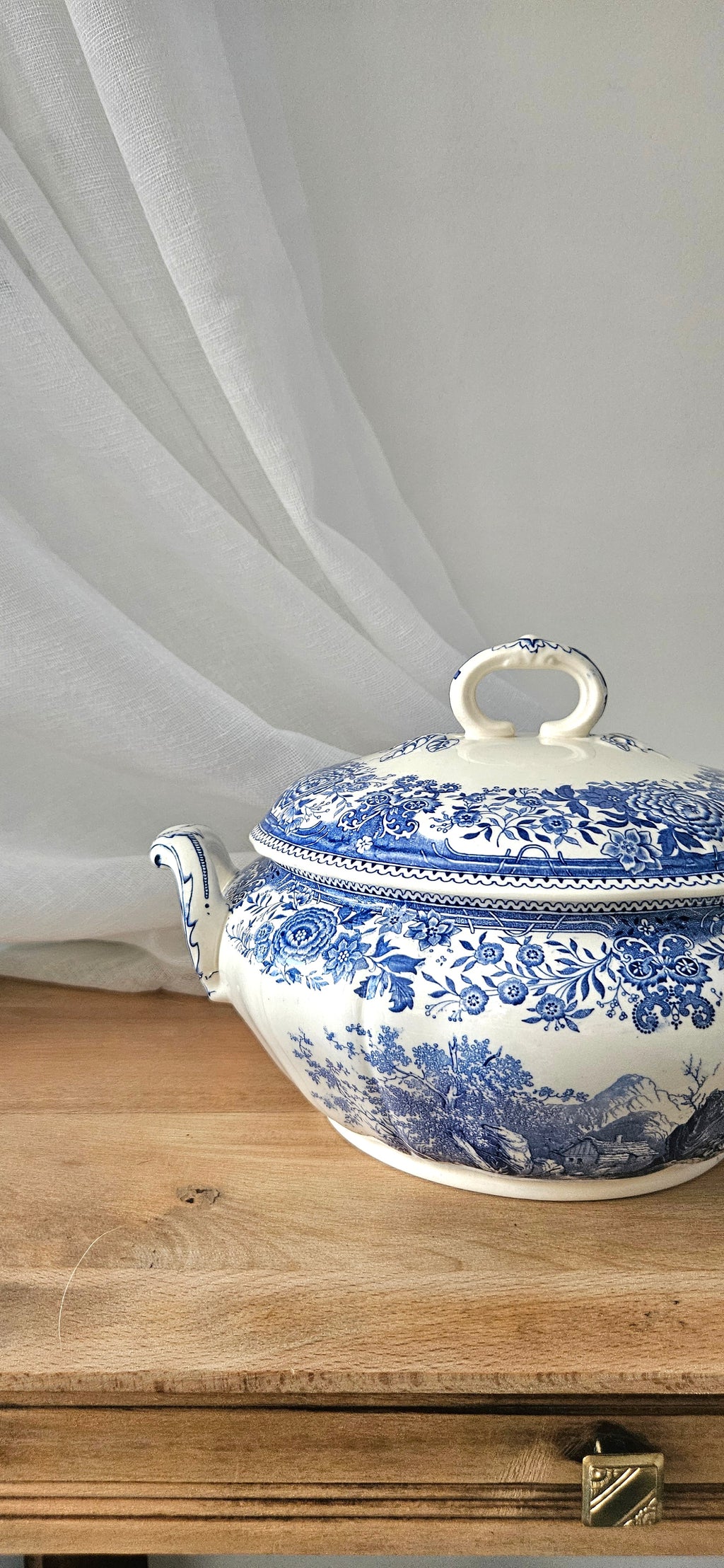 Soupière ancienne Villeroy & Boch Burgenland – Porcelaine allemande bleue