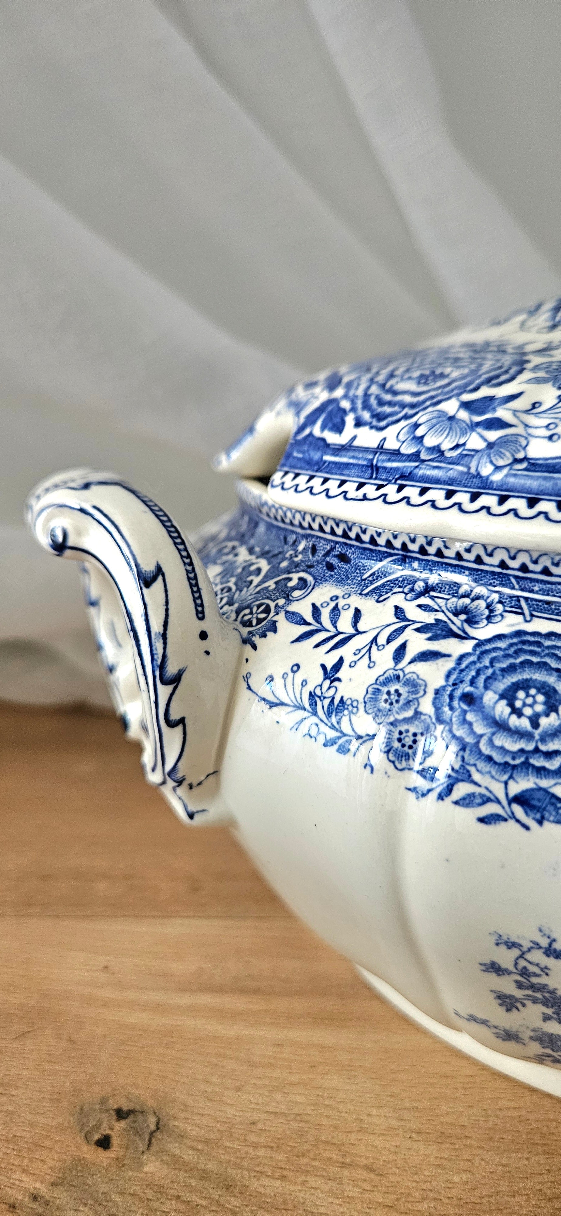 Soupière ancienne Villeroy & Boch Burgenland – Porcelaine allemande bleue