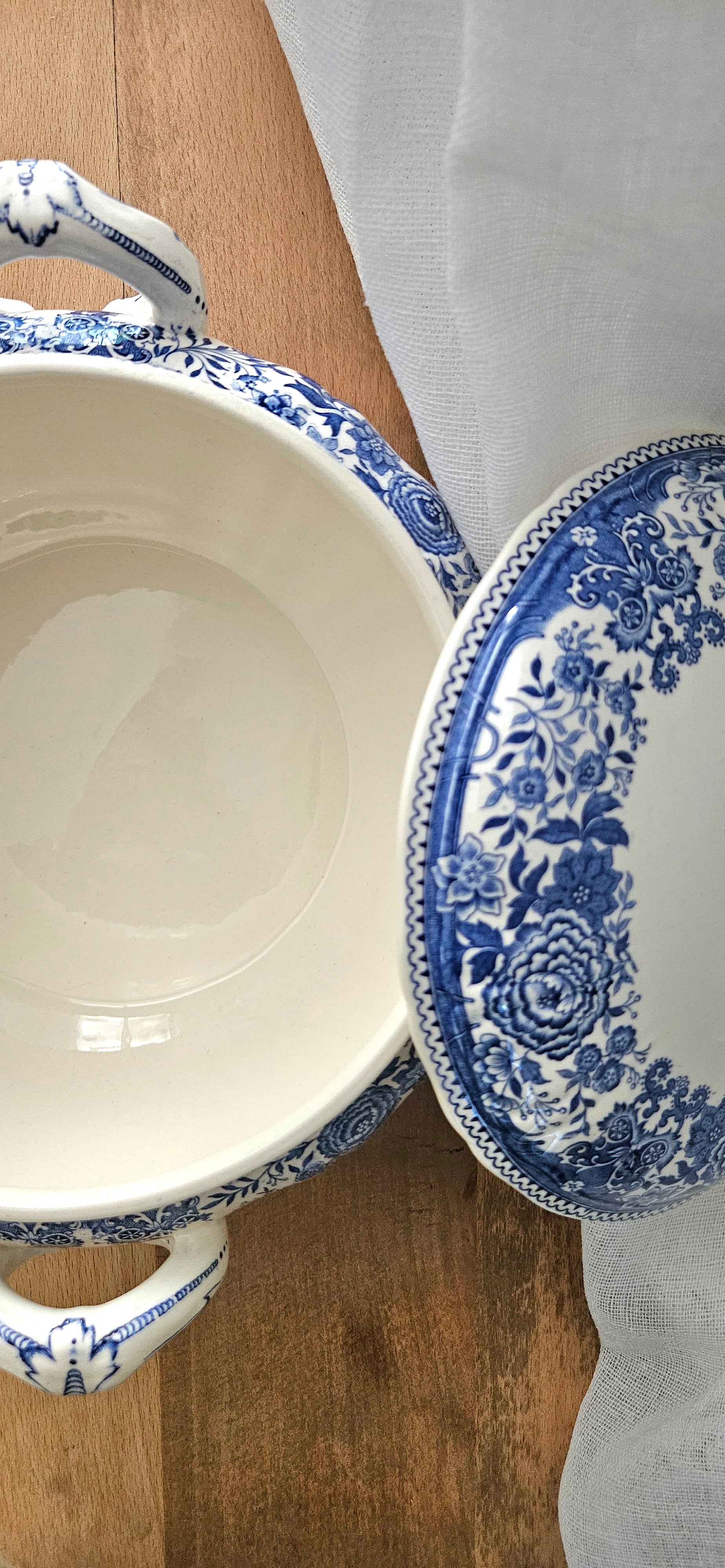 Soupière ancienne Villeroy & Boch Burgenland – Porcelaine allemande bleue