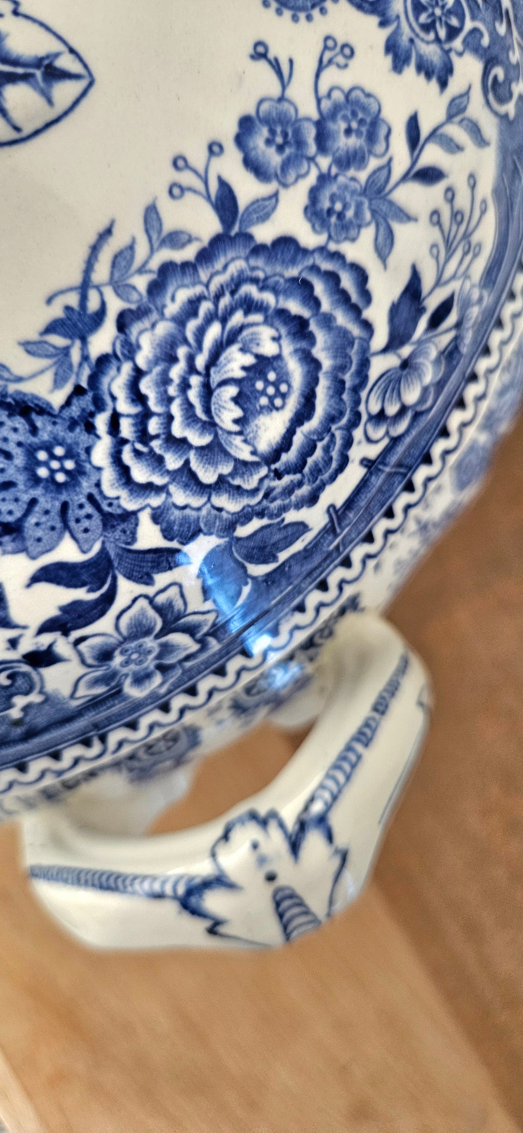 Soupière ancienne Villeroy & Boch Burgenland – Porcelaine allemande bleue