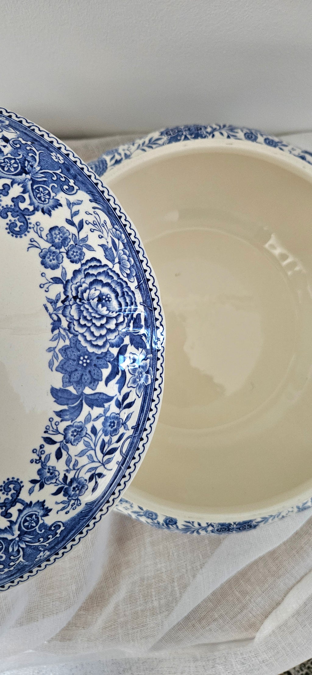 Soupière ancienne Villeroy & Boch Burgenland – Porcelaine allemande bleue