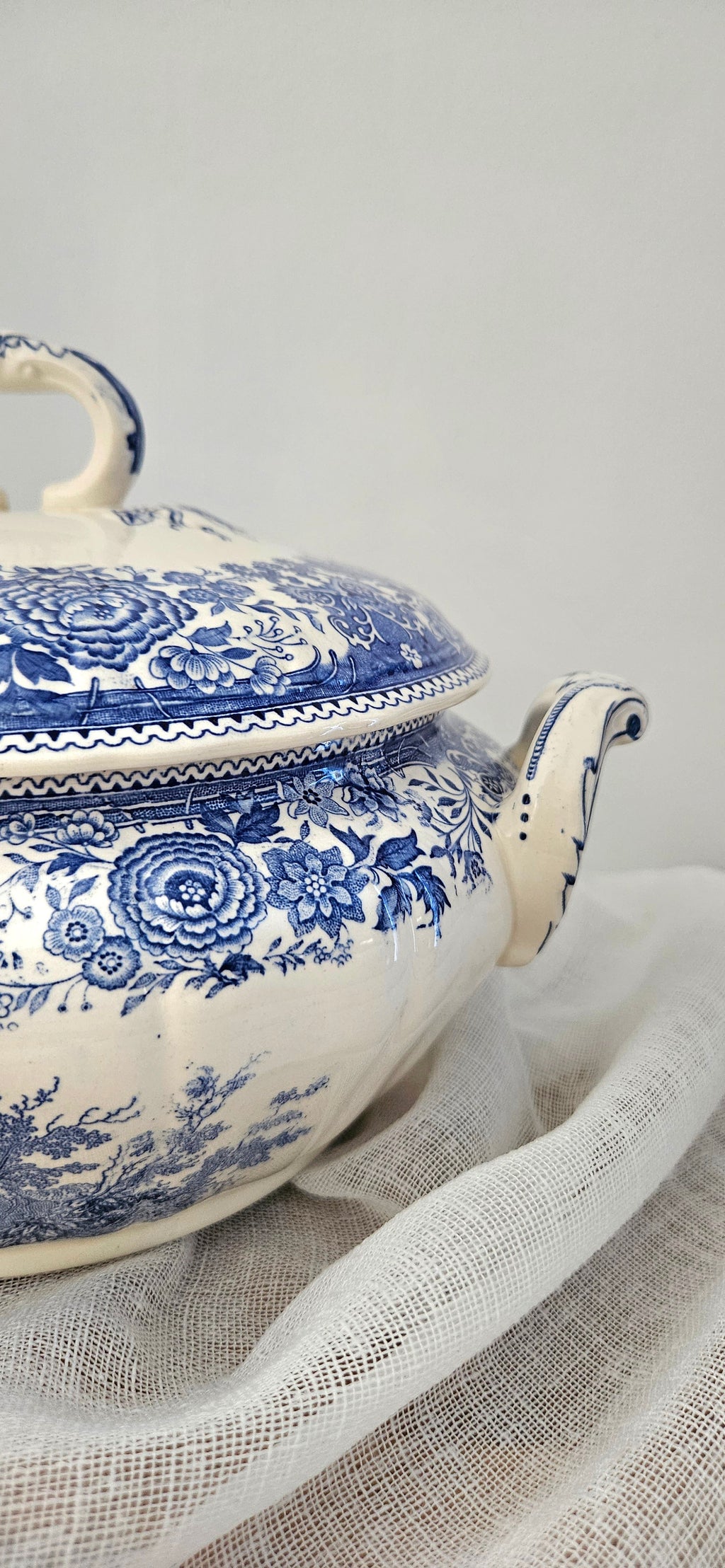 Soupière ancienne Villeroy & Boch Burgenland – Porcelaine allemande bleue