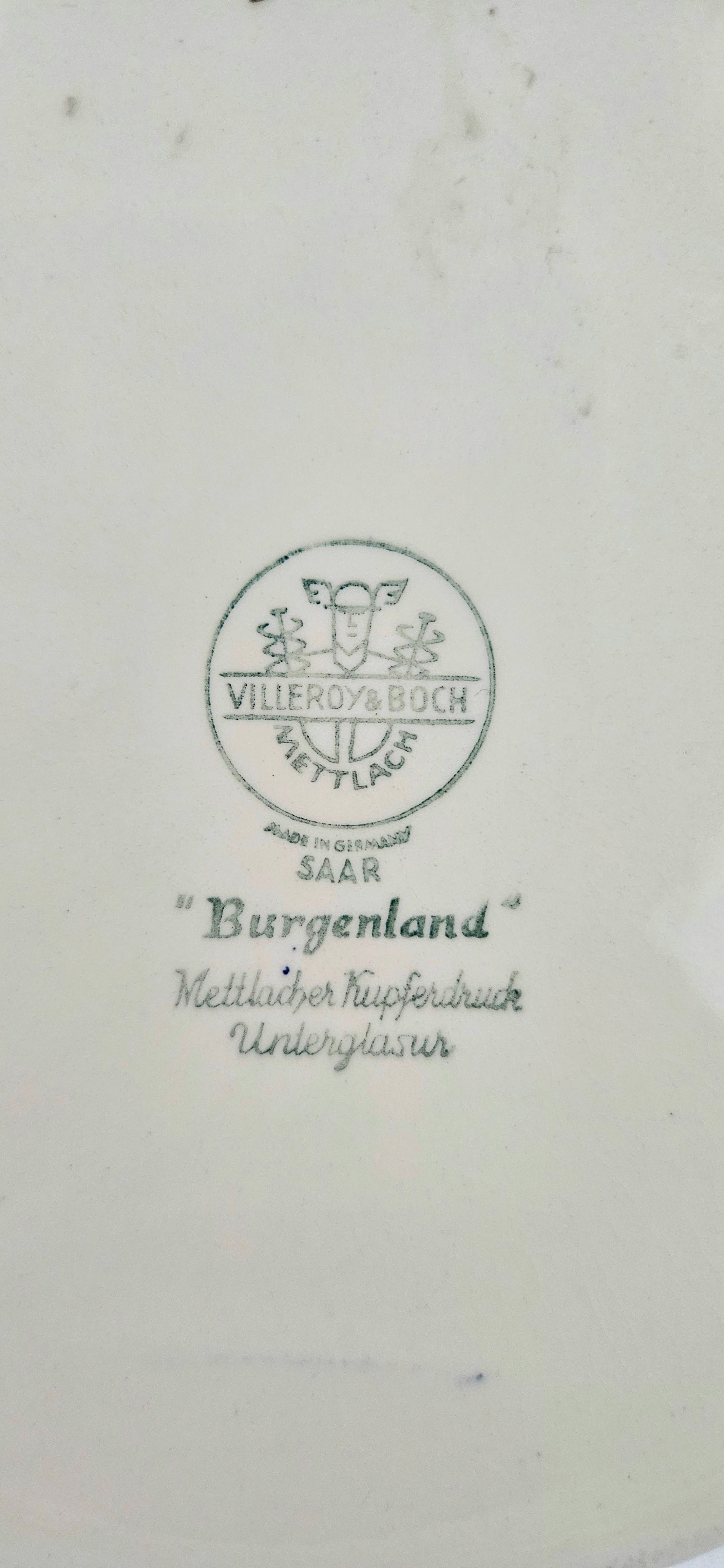 Soupière ancienne Villeroy & Boch Burgenland – Porcelaine allemande bleue