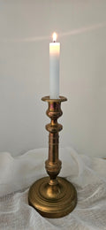 Bougeoir ancien en laiton 26 cm