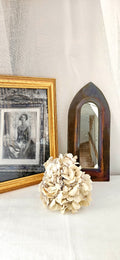 Petit miroir ancien forme arche - laiton
