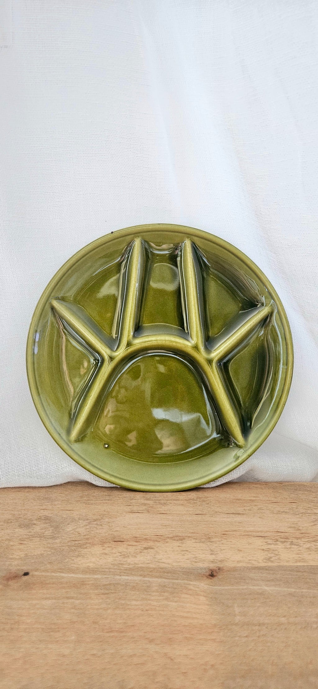 2 assiettes vintage compartimentées années 70