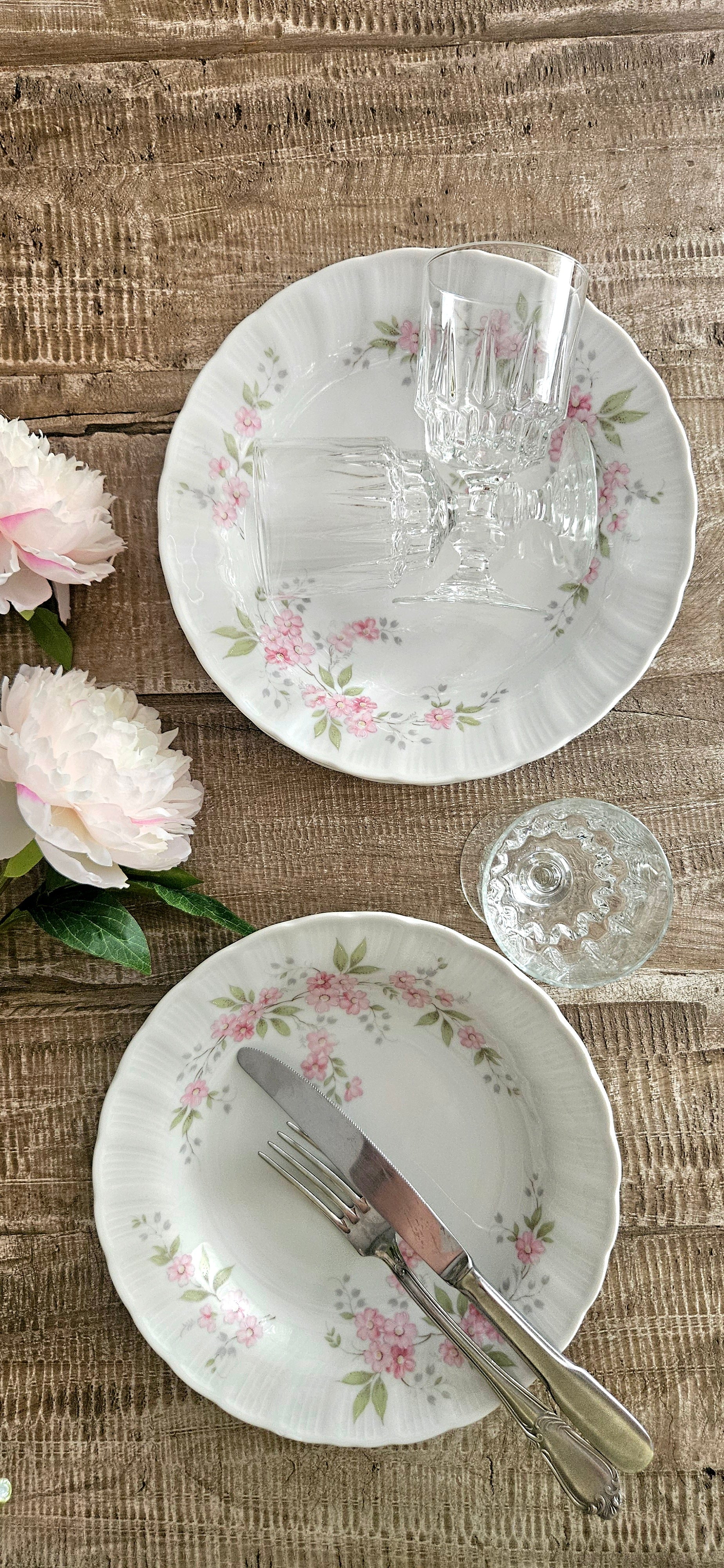 Lot 4 assiettes creuses en porcelaine de Bavière